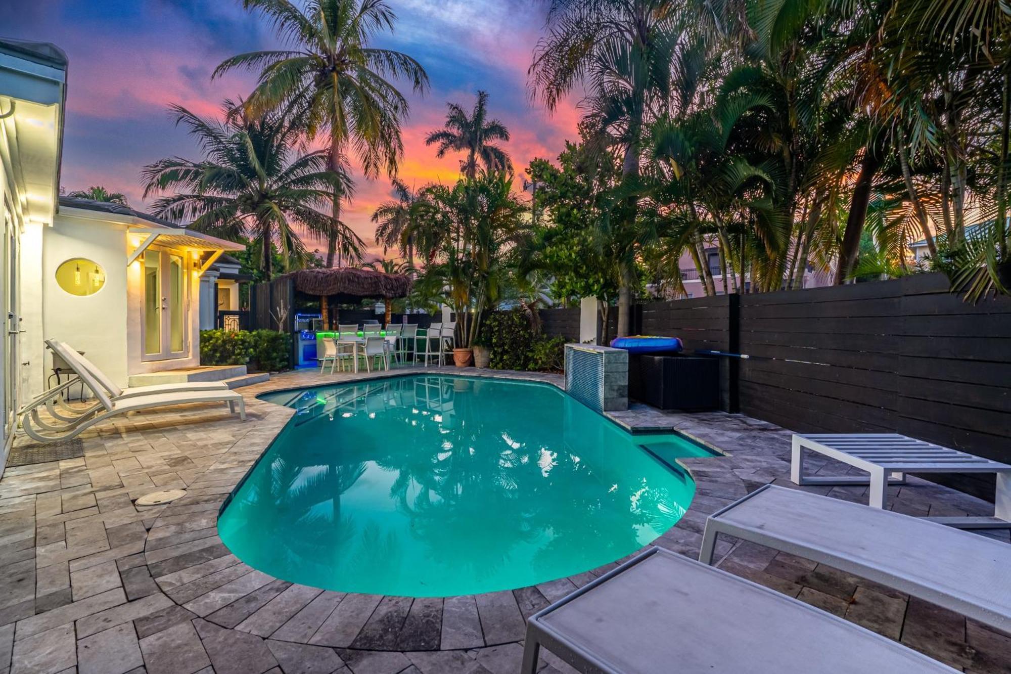 Private Oasis With Heated Pool Near Beach & Las Olas Villa Fort Lauderdale Dış mekan fotoğraf