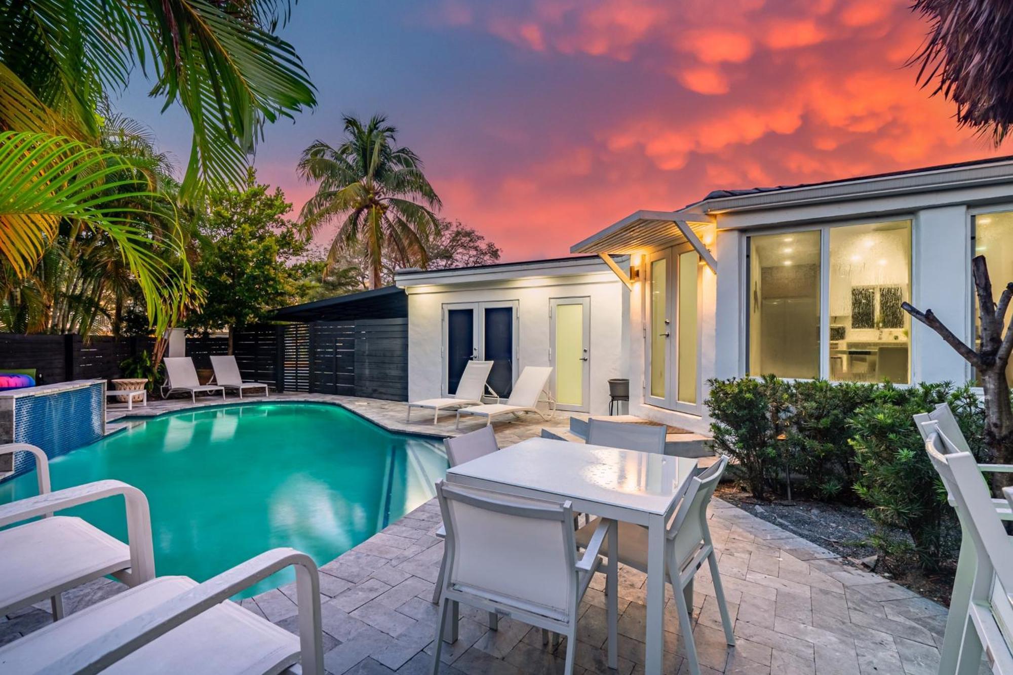 Private Oasis With Heated Pool Near Beach & Las Olas Villa Fort Lauderdale Dış mekan fotoğraf